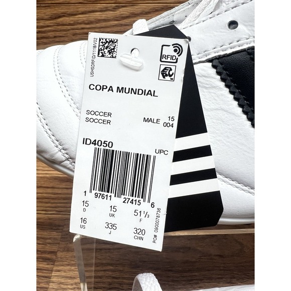 adidas COPA MUNDIAL Made In Germany Men Soccer Cleats Cloud White ID4050 Sz 16 - Picture 2 of 12